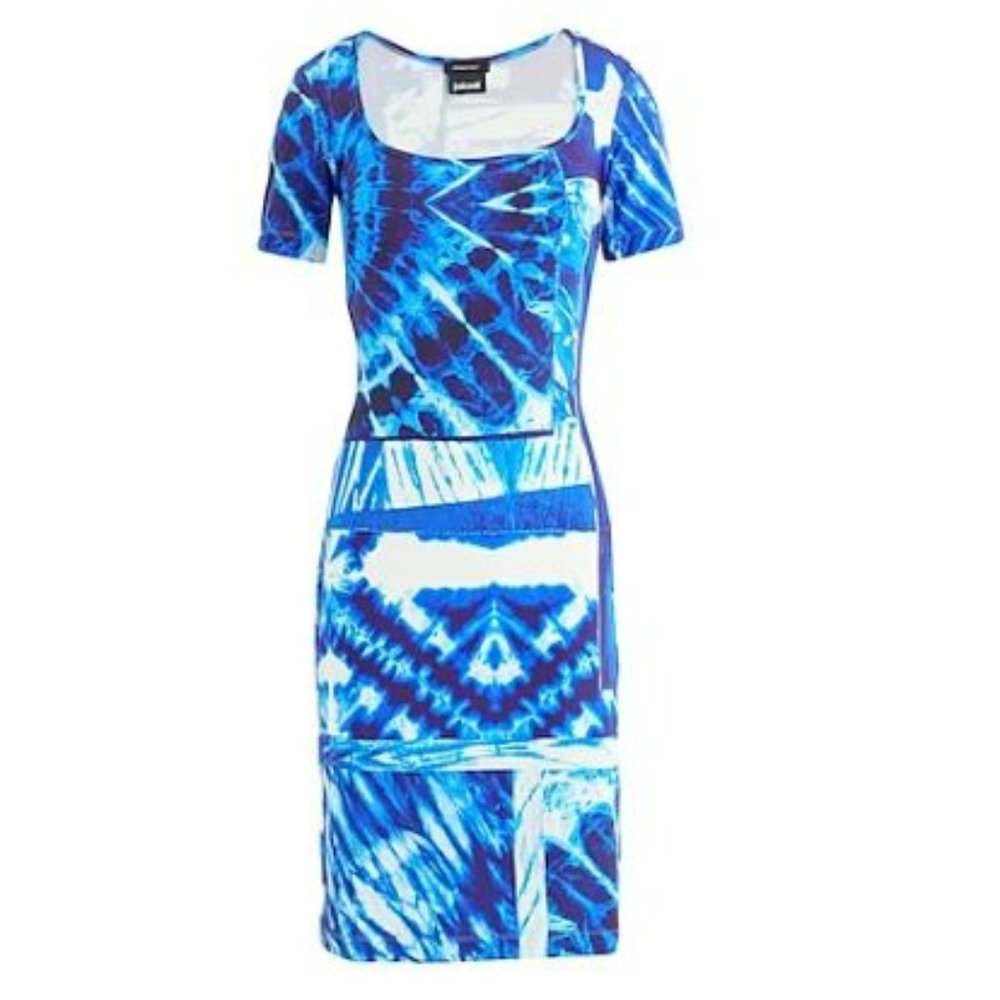 Roberto Cavalli - Just Cavalli Short Bodycon Dress - Blue Size 8